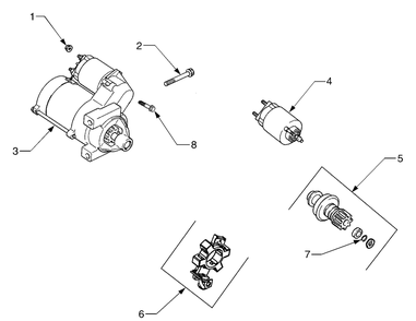 Electric Start Diagram and Parts List for GT2554 K015-Before-13A2A7K710 Cub Cadet Lawn Tractor
